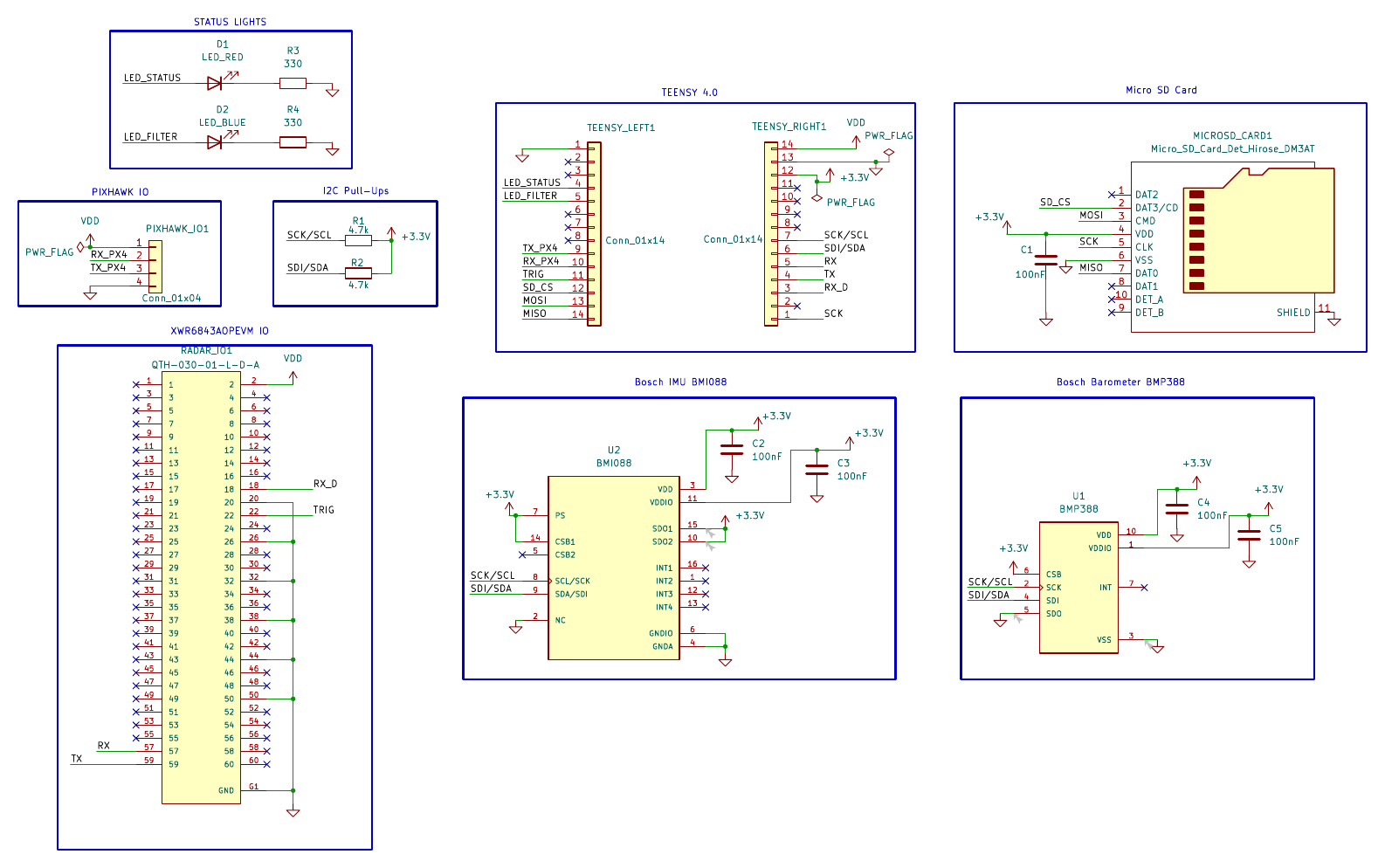 KiCad electrical schematic