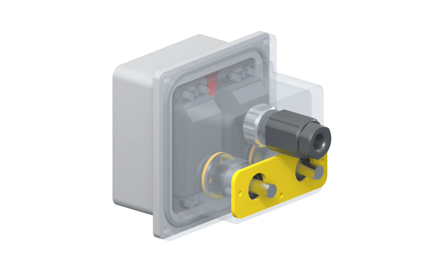 The assembled two-servo waterproof casing