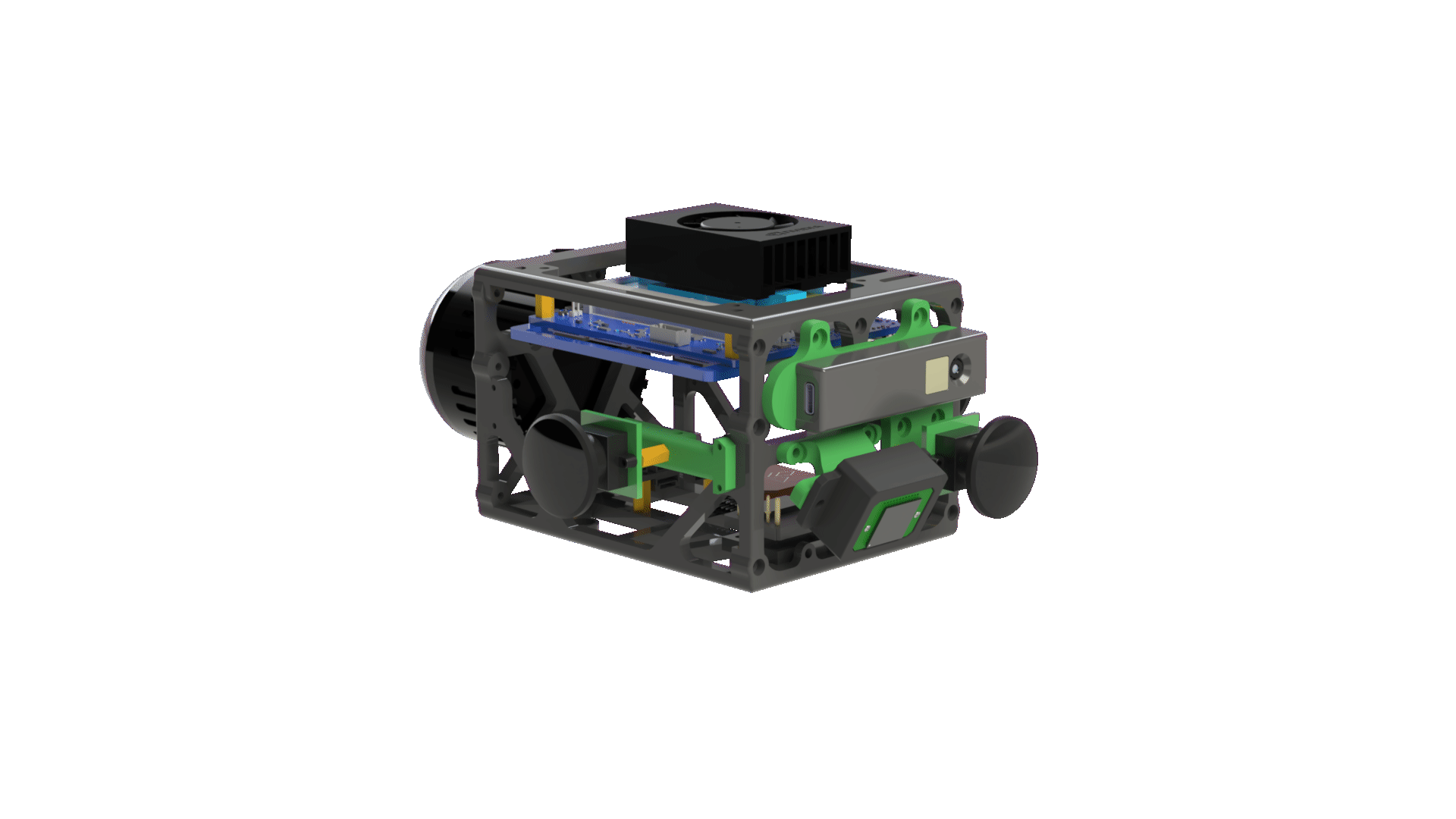 View of the main sensors and compute of UniPilot